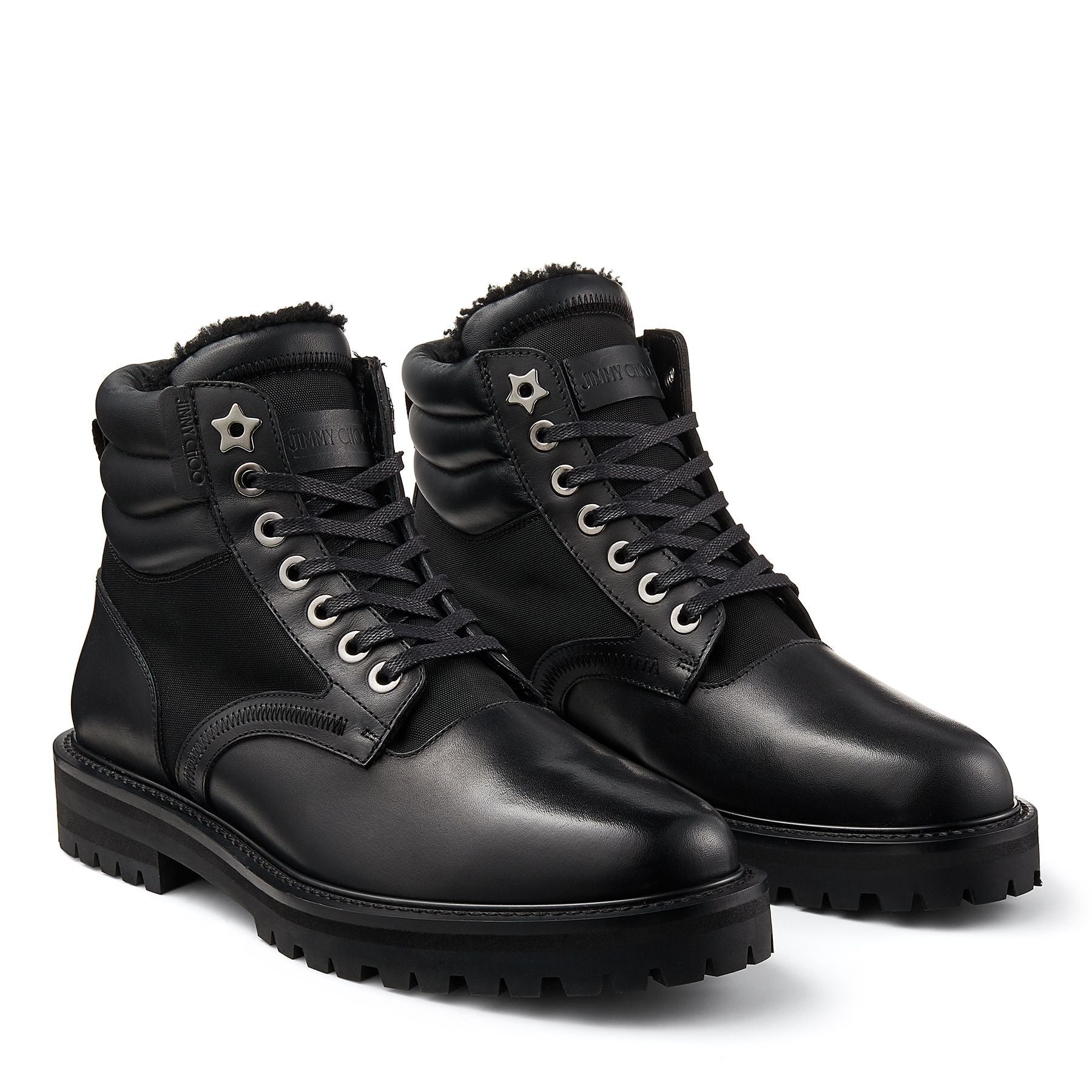 Bottes Odin en cuir à mouton retourné - Black Intense