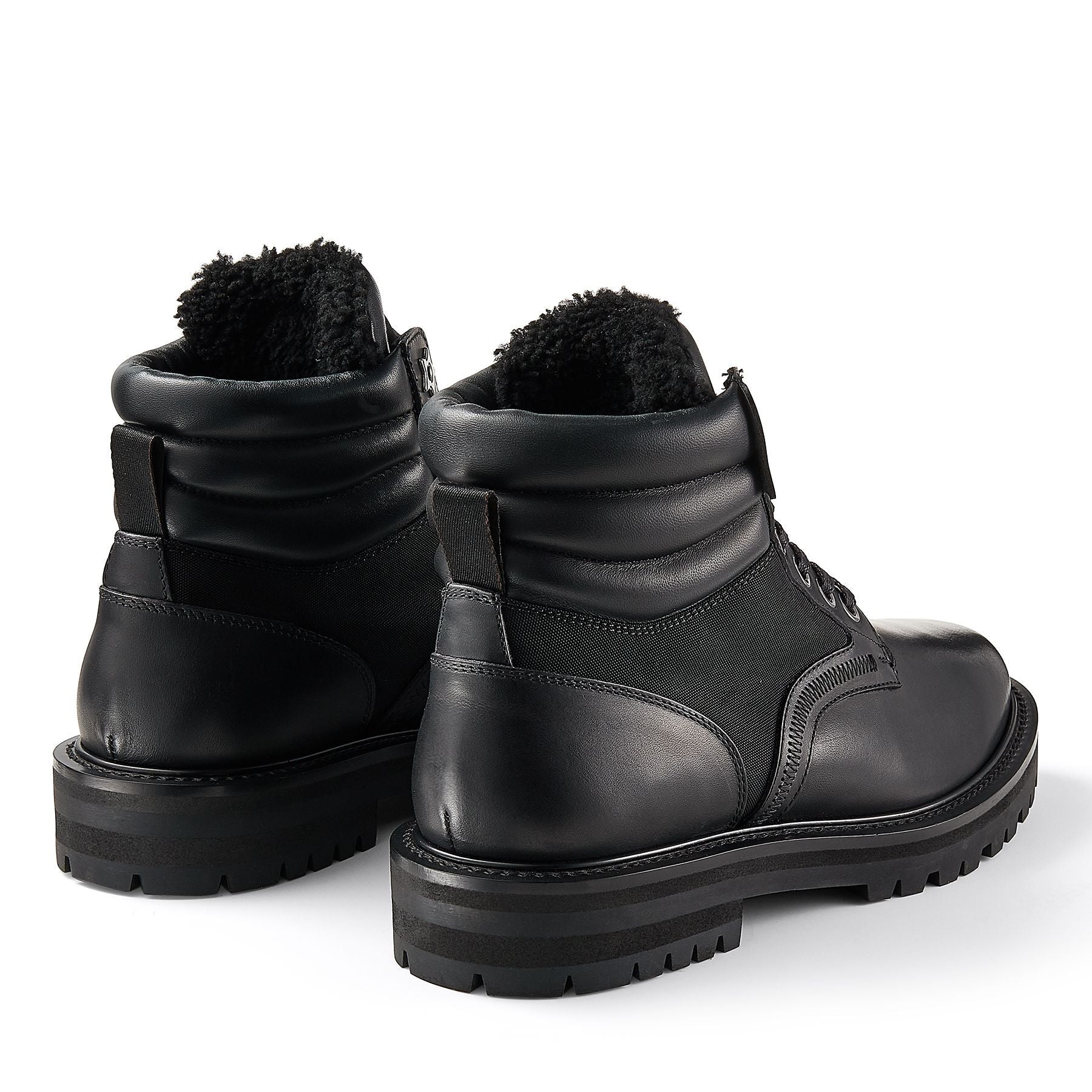 Bottes Odin en cuir à mouton retourné - Black Intense