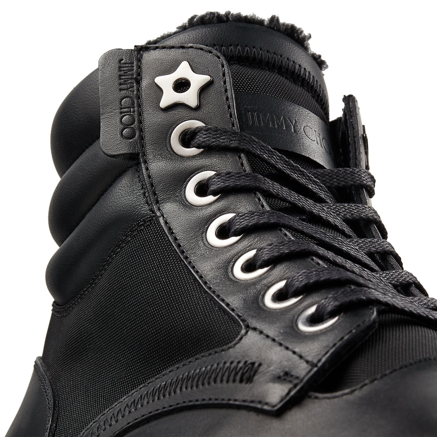 Bottes Odin en cuir à mouton retourné - Black Intense