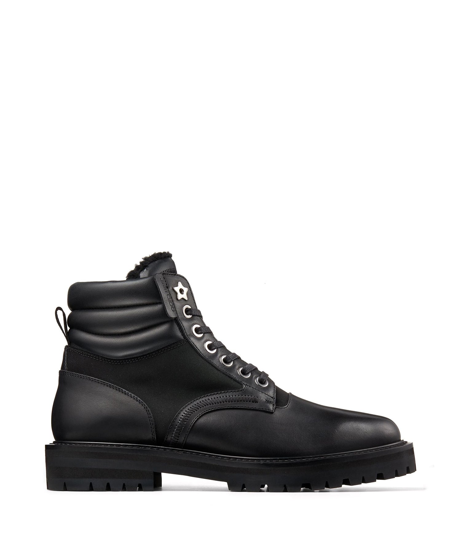 Bottes Odin en cuir à mouton retourné - Black Intense