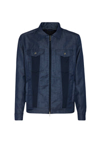 Veste à empiècements verticaux lisses - Blue Jeans