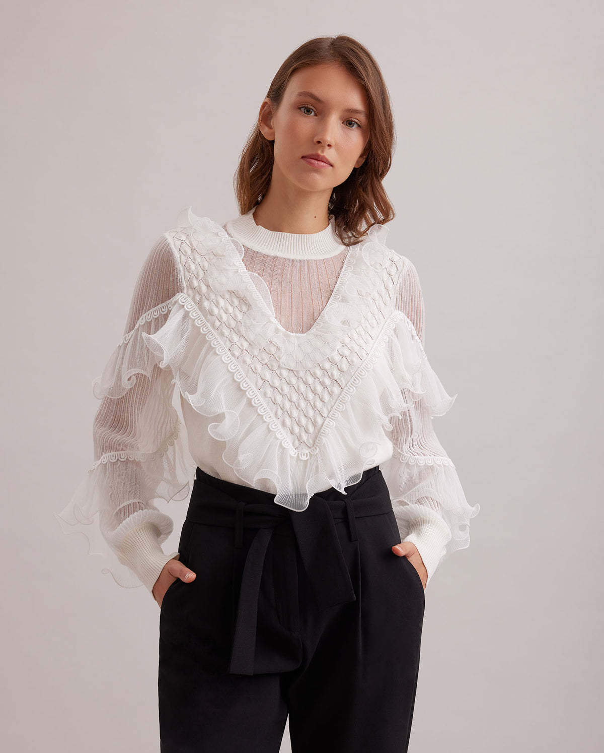 Moon White / Pullover Oeuvre