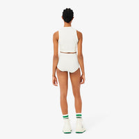 Culotte taille haute en piqué - Cristalline