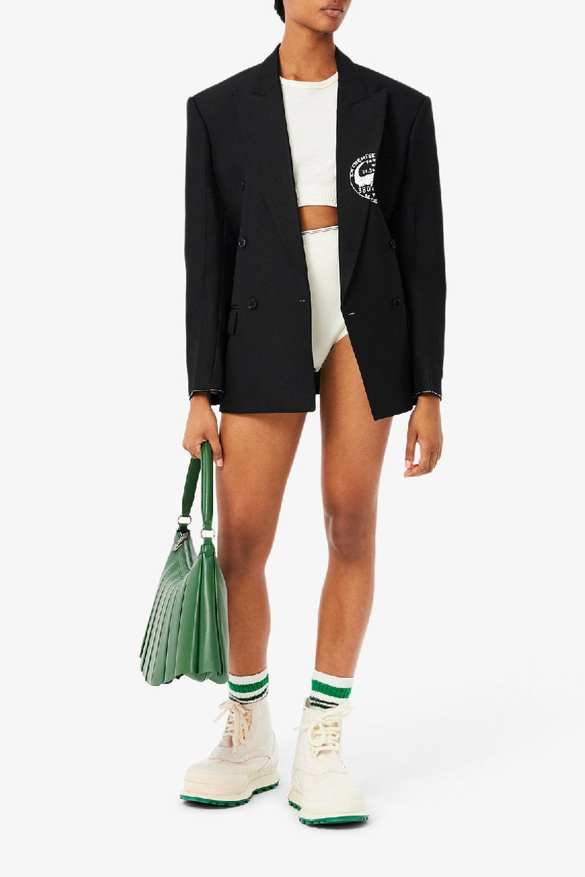 Culotte taille haute en piqué - Cristalline