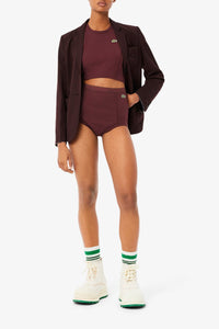 Culotte taille haute en piqué - Expresso