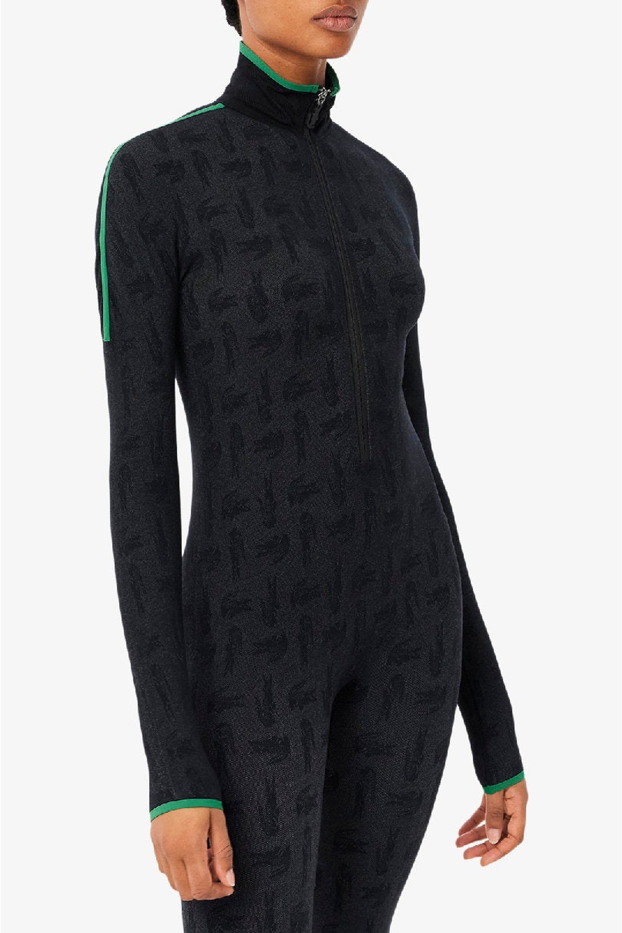 Monogrammed jumpsuit - Black