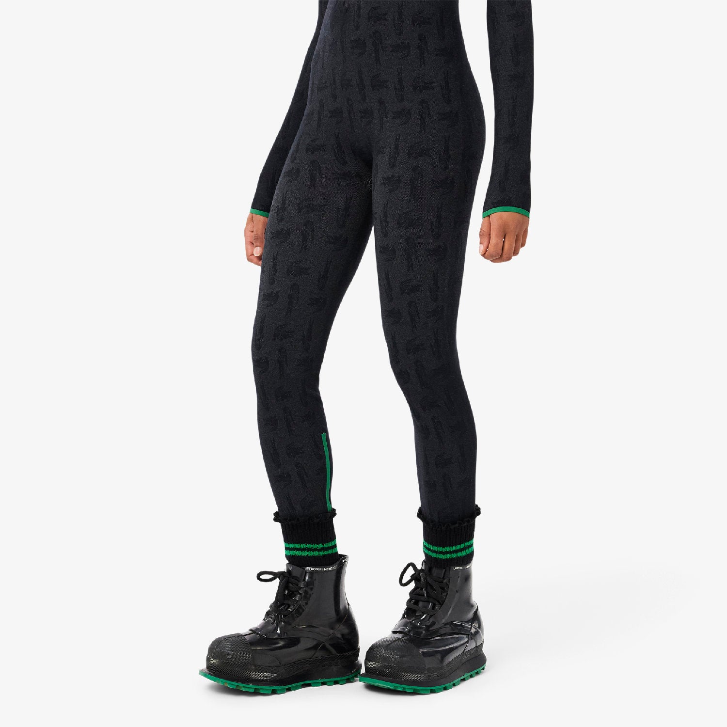 Monogrammed jumpsuit - Black