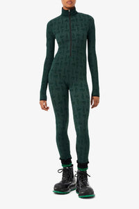 Monogrammed jumpsuit - Vert