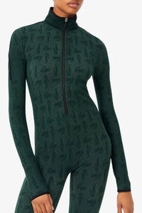 Monogrammed jumpsuit - Vert