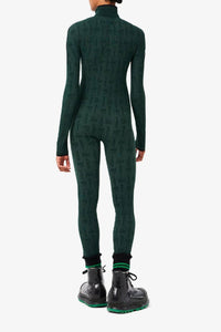Monogrammed jumpsuit - Vert