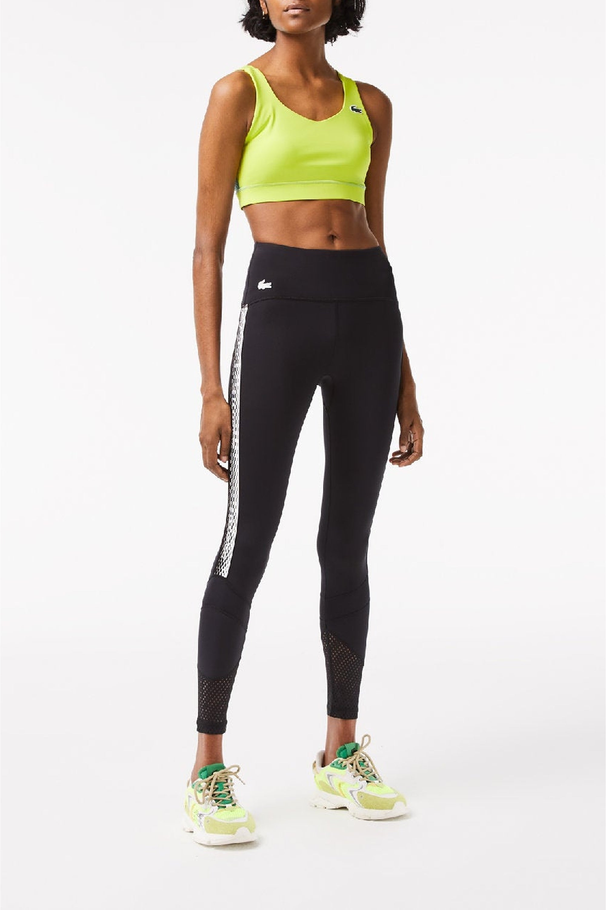 Legging avec bandes siglées - Noir & Noir Noir