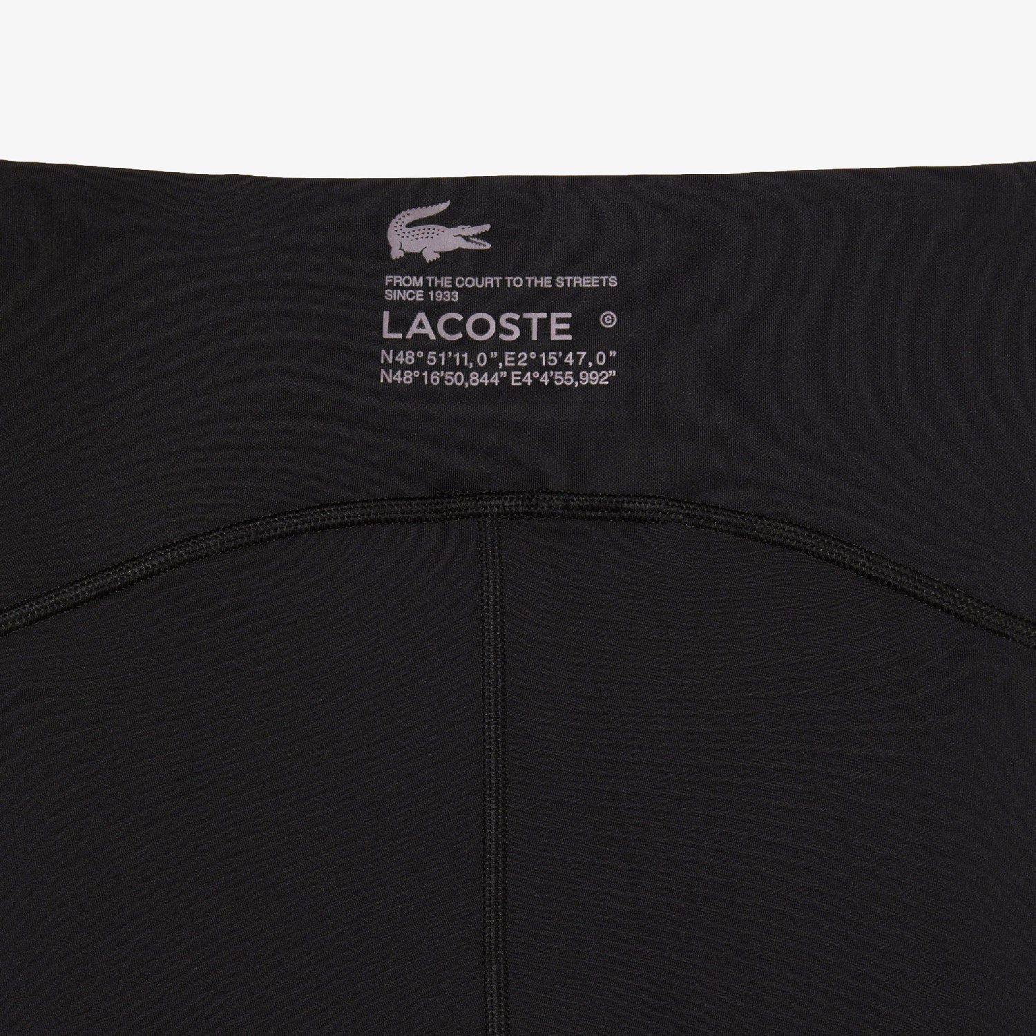 Legging avec bandes siglées - Noir & Noir Noir