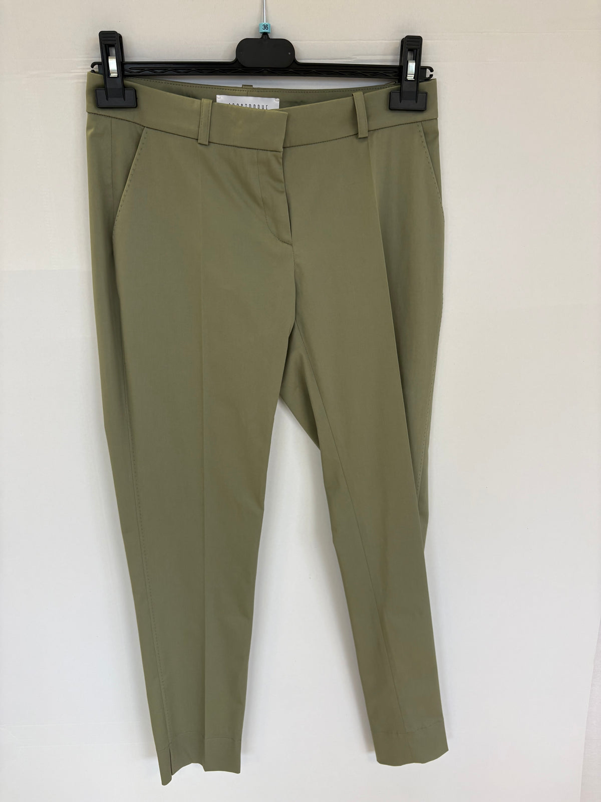 Pantalon coton avec passants - Kaki