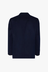 Blazer à poches en laine - Bleu