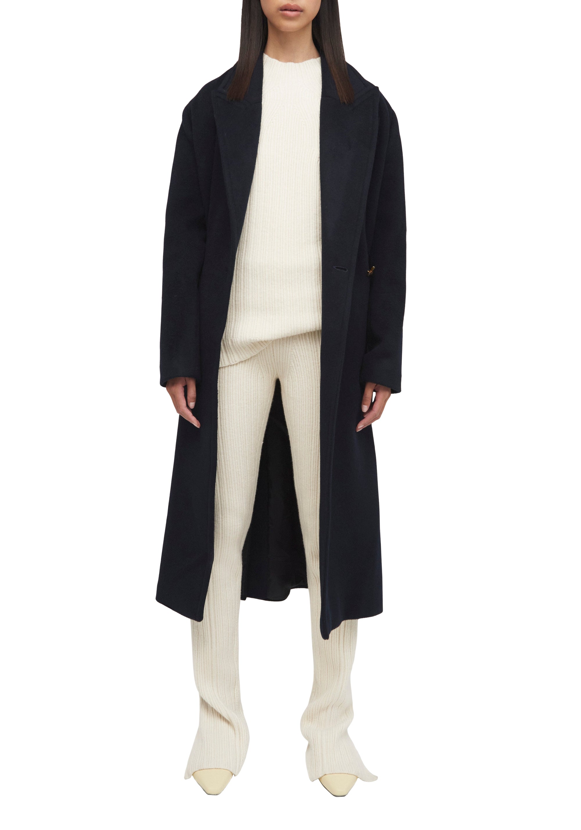 Pantalon Oklahoma en laine et cachemire - Cream