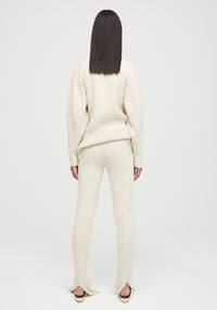 Pantalon Oklahoma en laine et cachemire - Cream