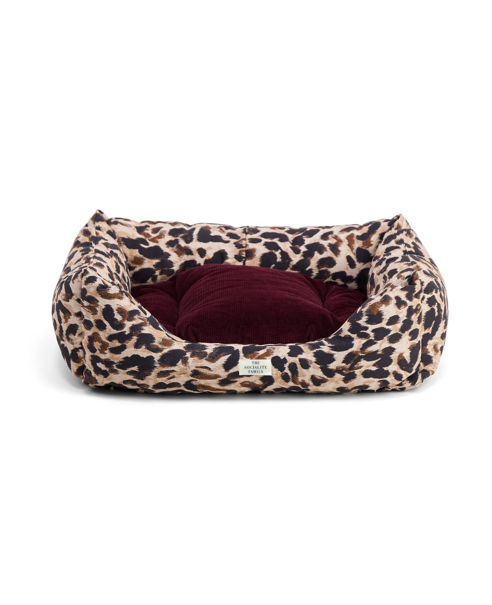 Panier pour chien Compagno - Léopard et Prune
