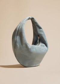Lead The Medium Olivia Hobo In Lead Suede - Lead