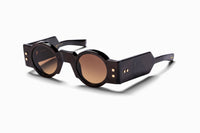 Leather Brown White Gold OLIVIER Lunettes de soleil