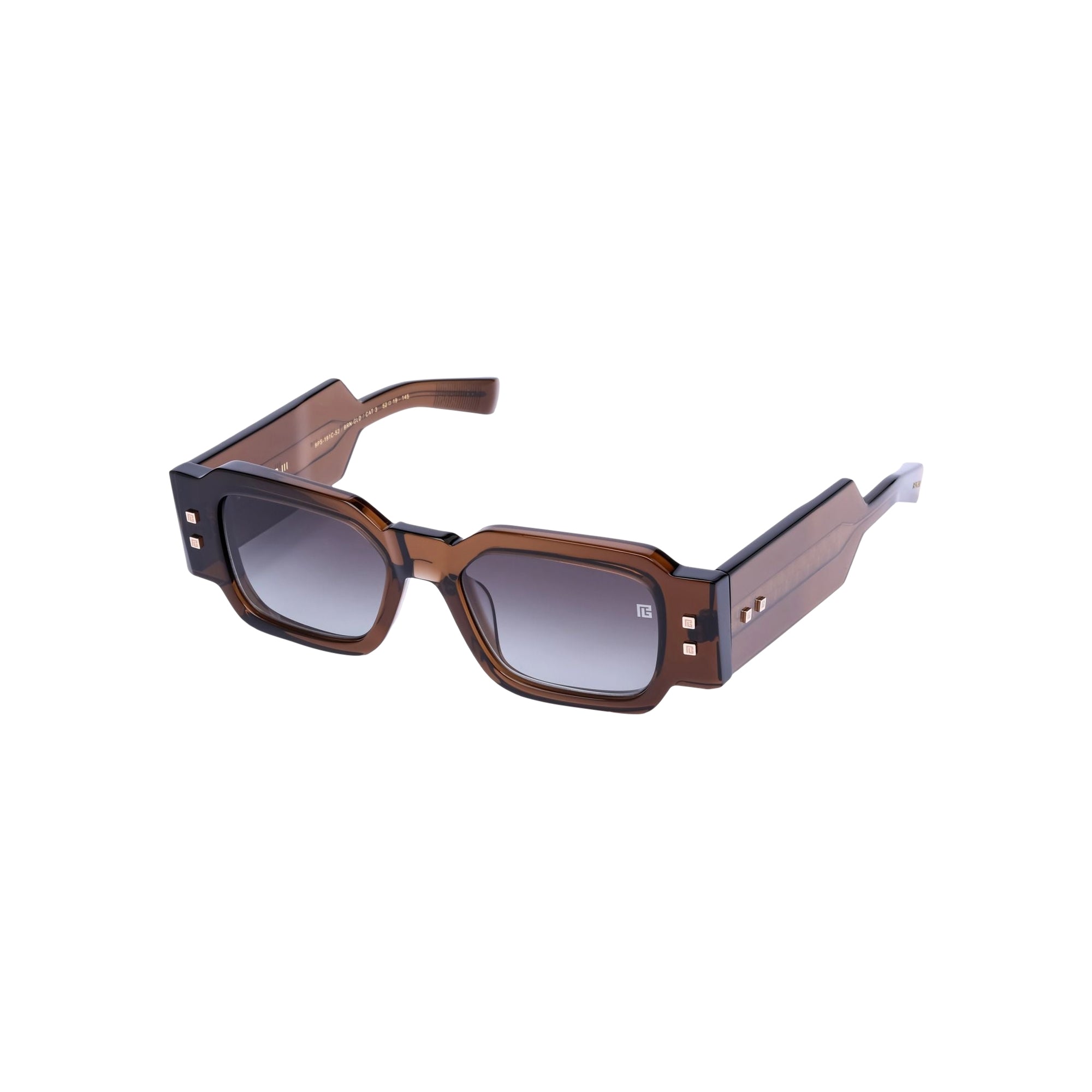 Lunettes de soleil mixtes Olivier III - Crystal Brown & Gold
