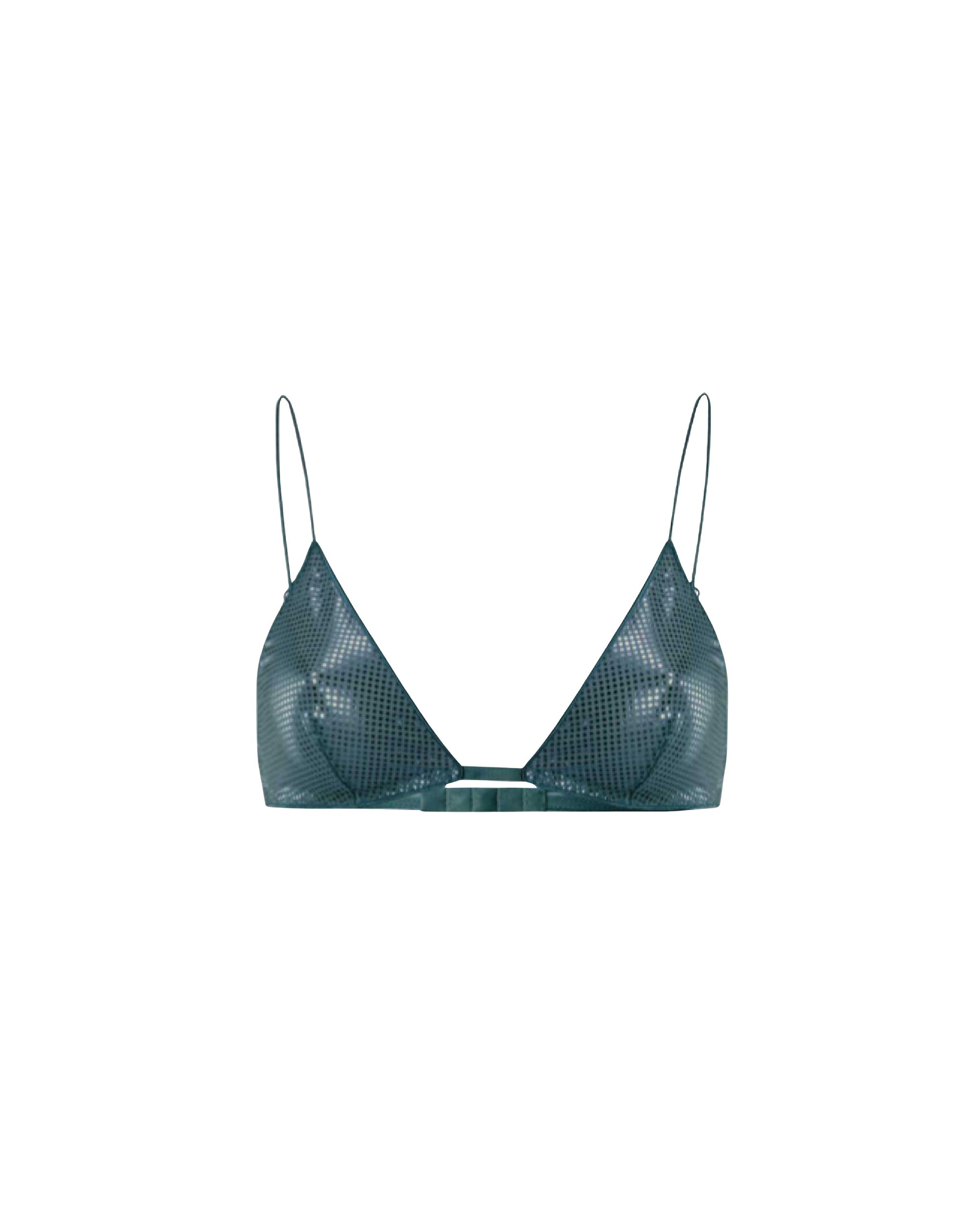 Soutien-gorge triangle à paillettes - Petroleum