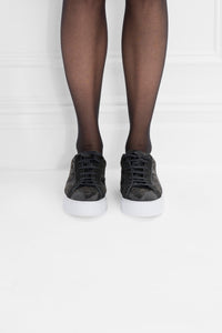Baskets Oméga en cuir - Black