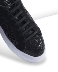 Baskets Oméga en cuir - Black