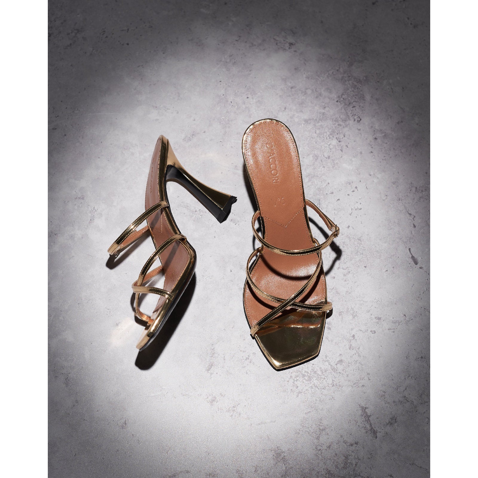 Mules Ons 85 in leather - Gold
