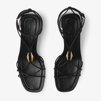 Sandales Onyxia 70 en cuir - Black & Gold