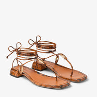 Sandales Onyxia à imprimé serpent 20 en cuir - Copper & Gold