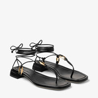 Sandales Onyxia 20 en cuir - Black & Gold