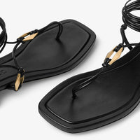 Sandales Onyxia 20 en cuir - Black & Gold