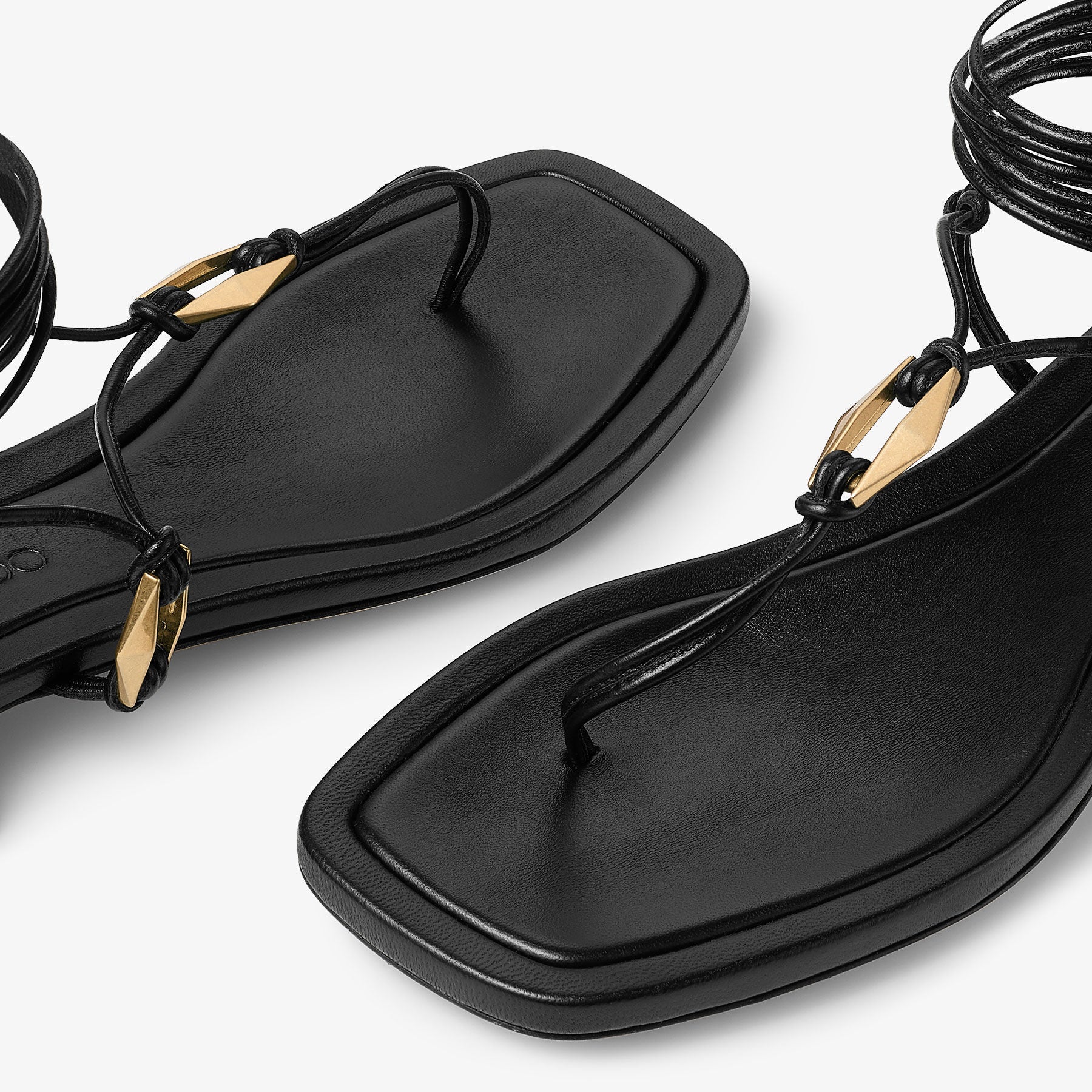 Sandales Onyxia 20 en cuir - Black & Gold