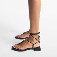 Sandales Onyxia 20 en cuir - Black & Gold