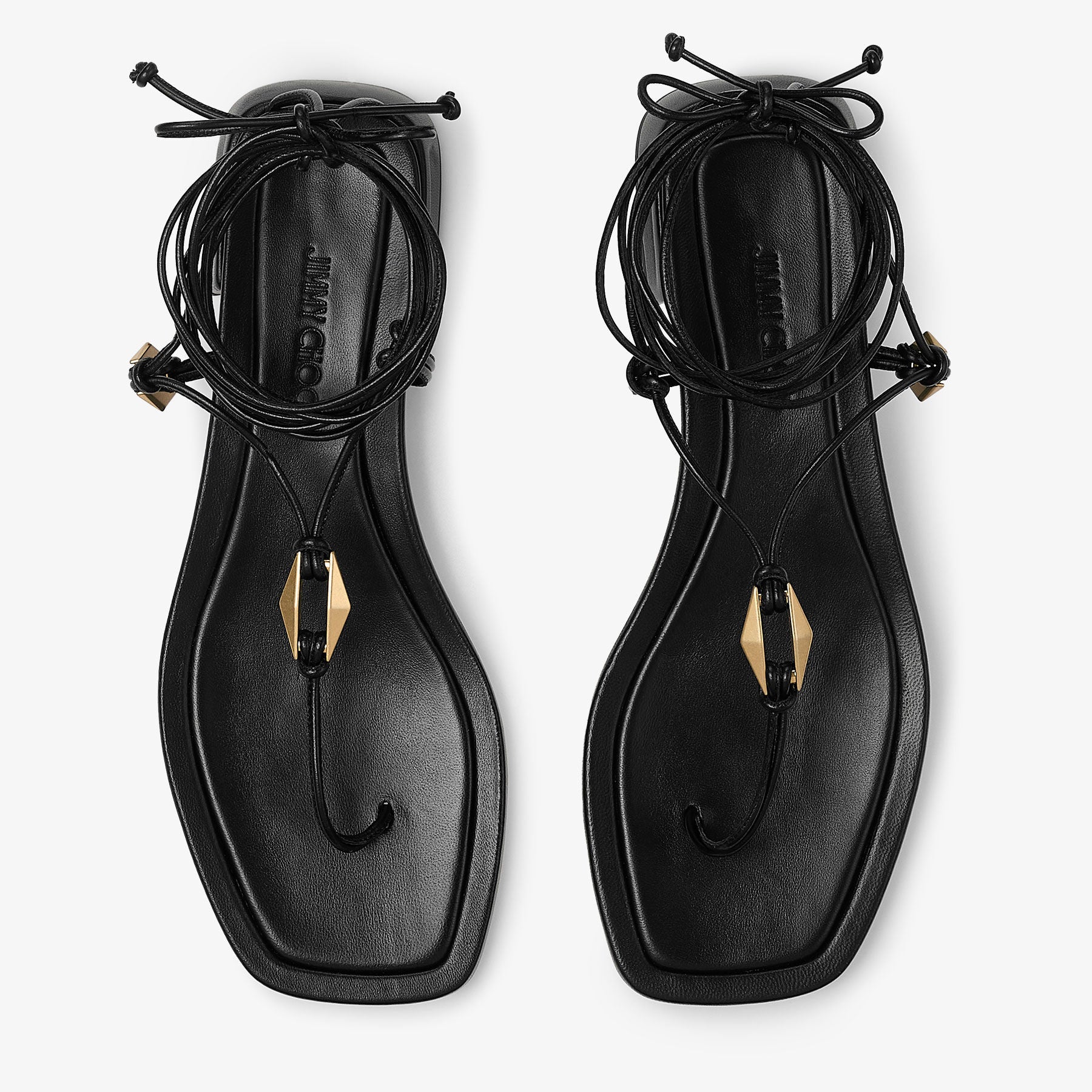 Sandales Onyxia 20 en cuir - Black & Gold