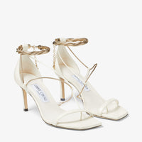 Sandales Oriana 75 en cuir - Latte & Gold