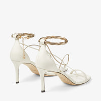 Sandales Oriana 75 en cuir - Latte & Gold