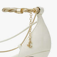 Sandales Oriana 75 en cuir - Latte & Gold