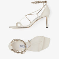Sandales Oriana 75 en cuir - Latte & Gold