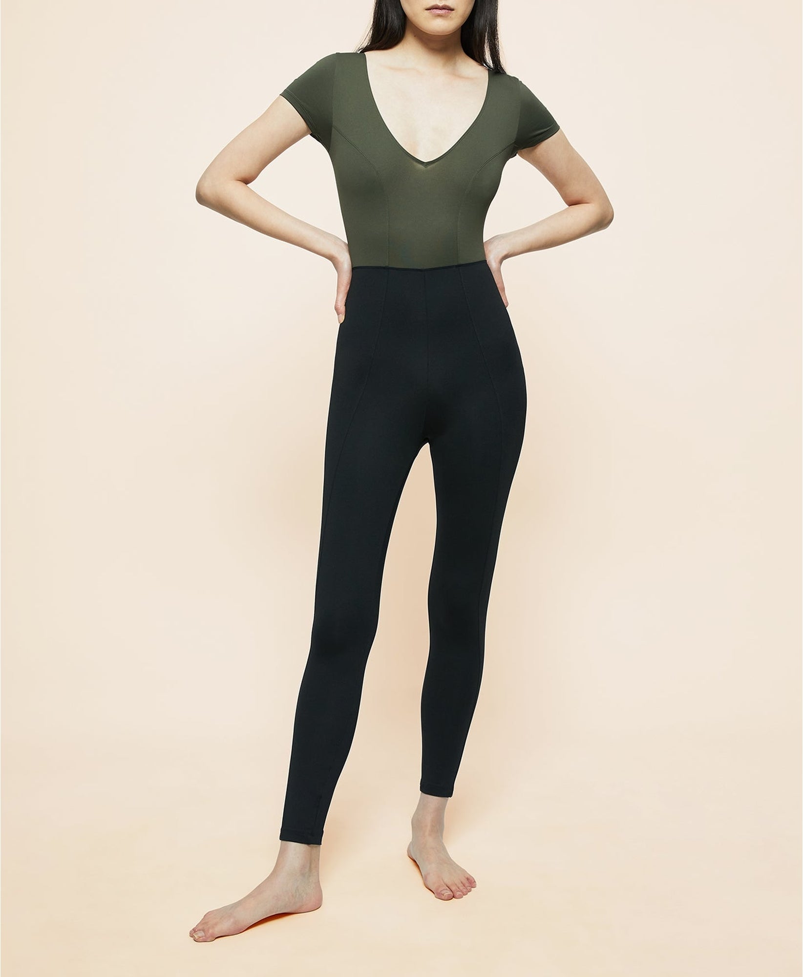 Combinaison Oriane - Olive & Black