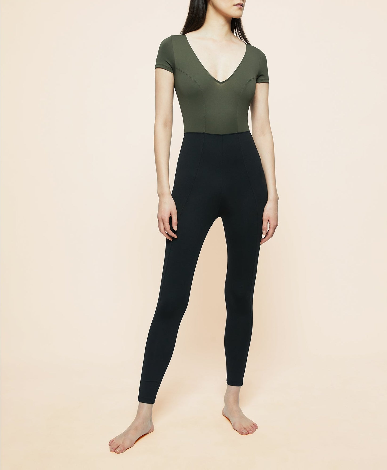Combinaison Oriane - Olive & Black