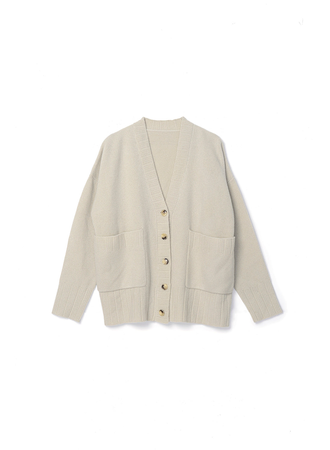 Orleans oversized wool and cashmere cardigan - Cloud Grey
