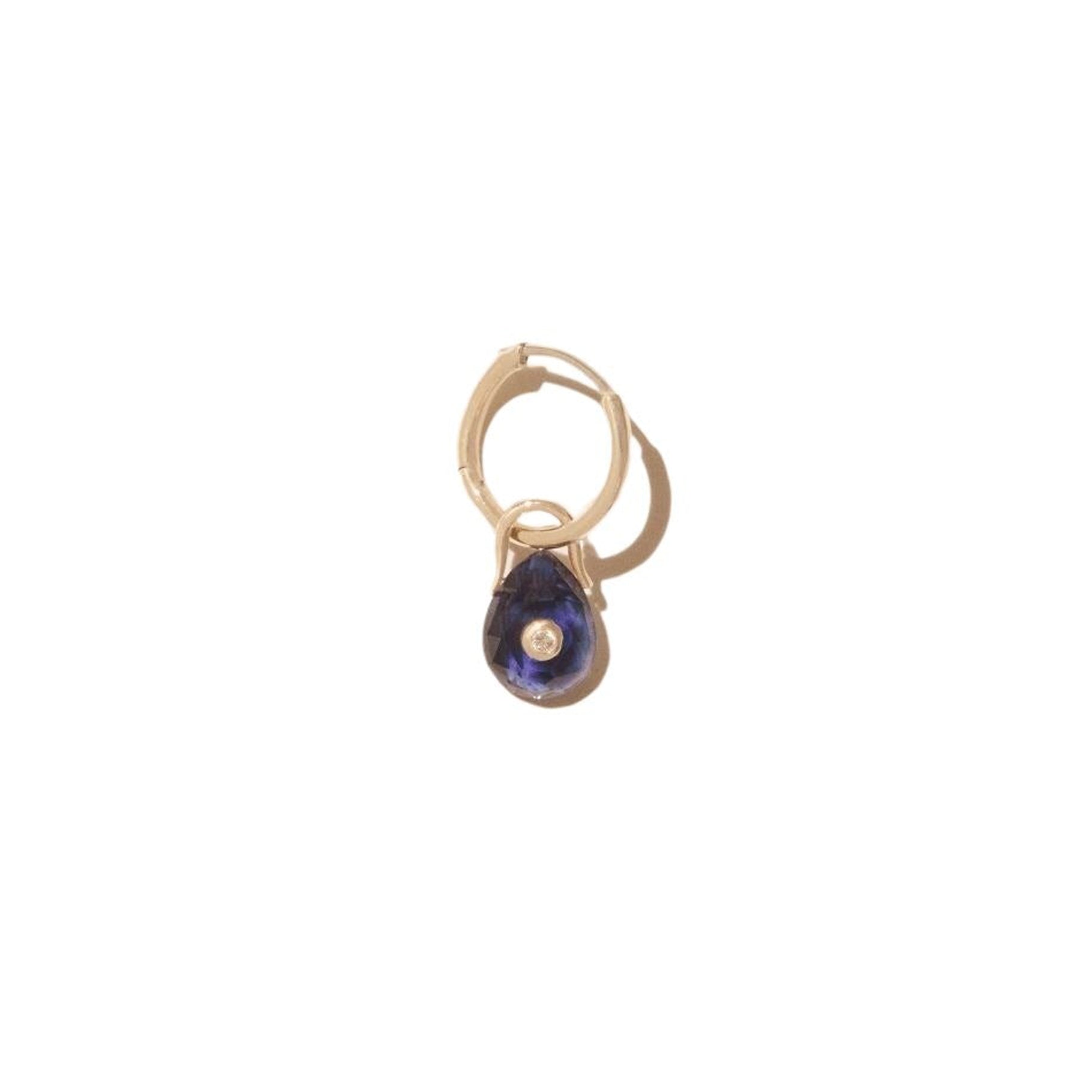 ZDELETE REF A 0 Boucle d'oreille ORSO Créole IOLITE