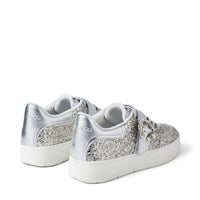Osaka Lace Up Sneakers - Platinum, Silver & Crystal