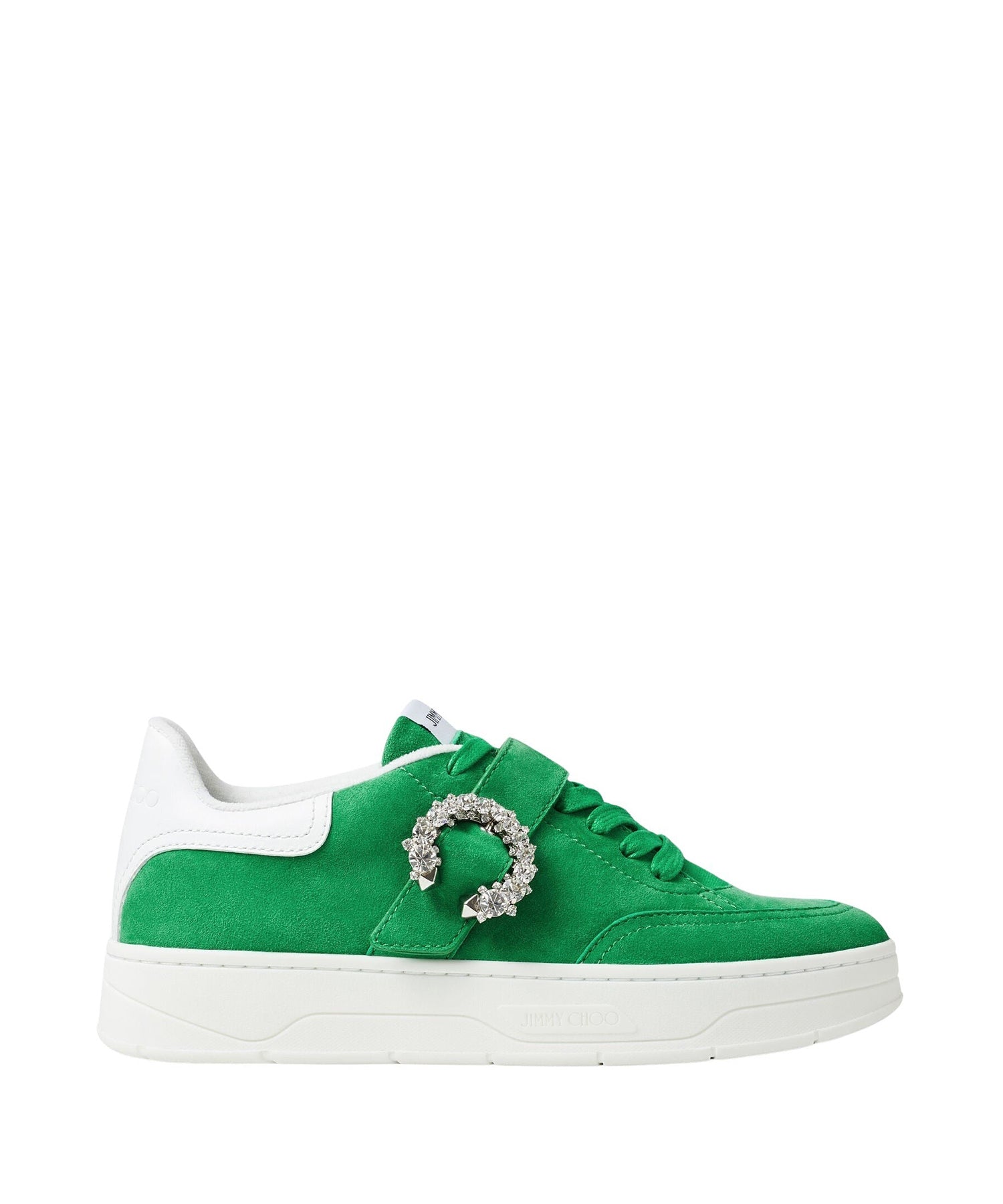 Sneakers Osaka en cuir - Malachite, White & Crystal