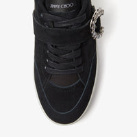 Sneakers Osaka en cuir - Black, White & Crystal