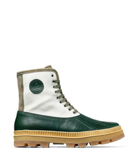 Oskar boots - Sea Green & Latte