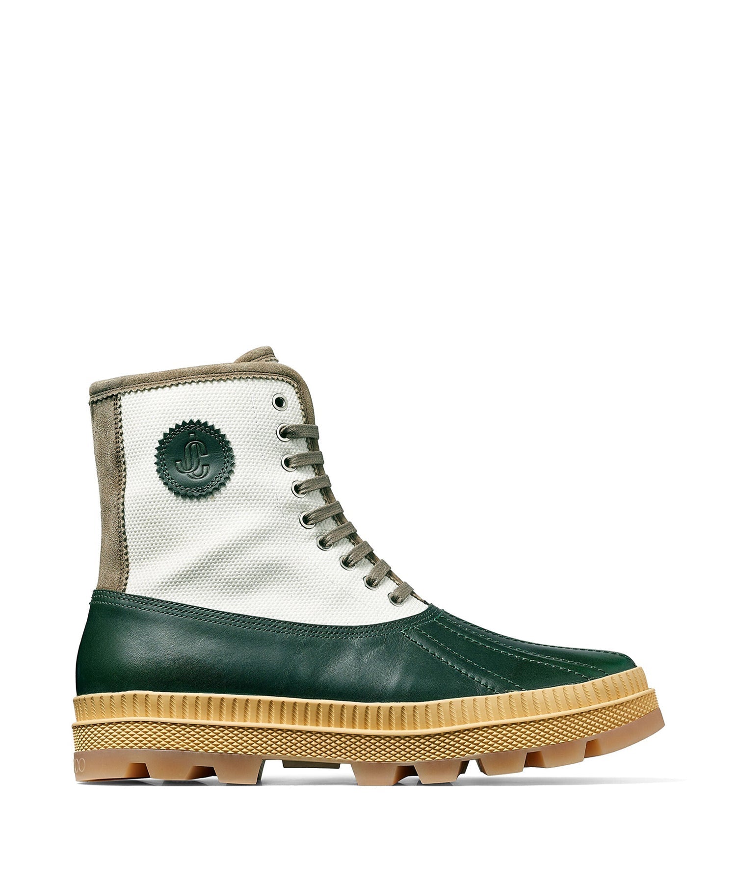 Oskar boots - Sea Green & Latte