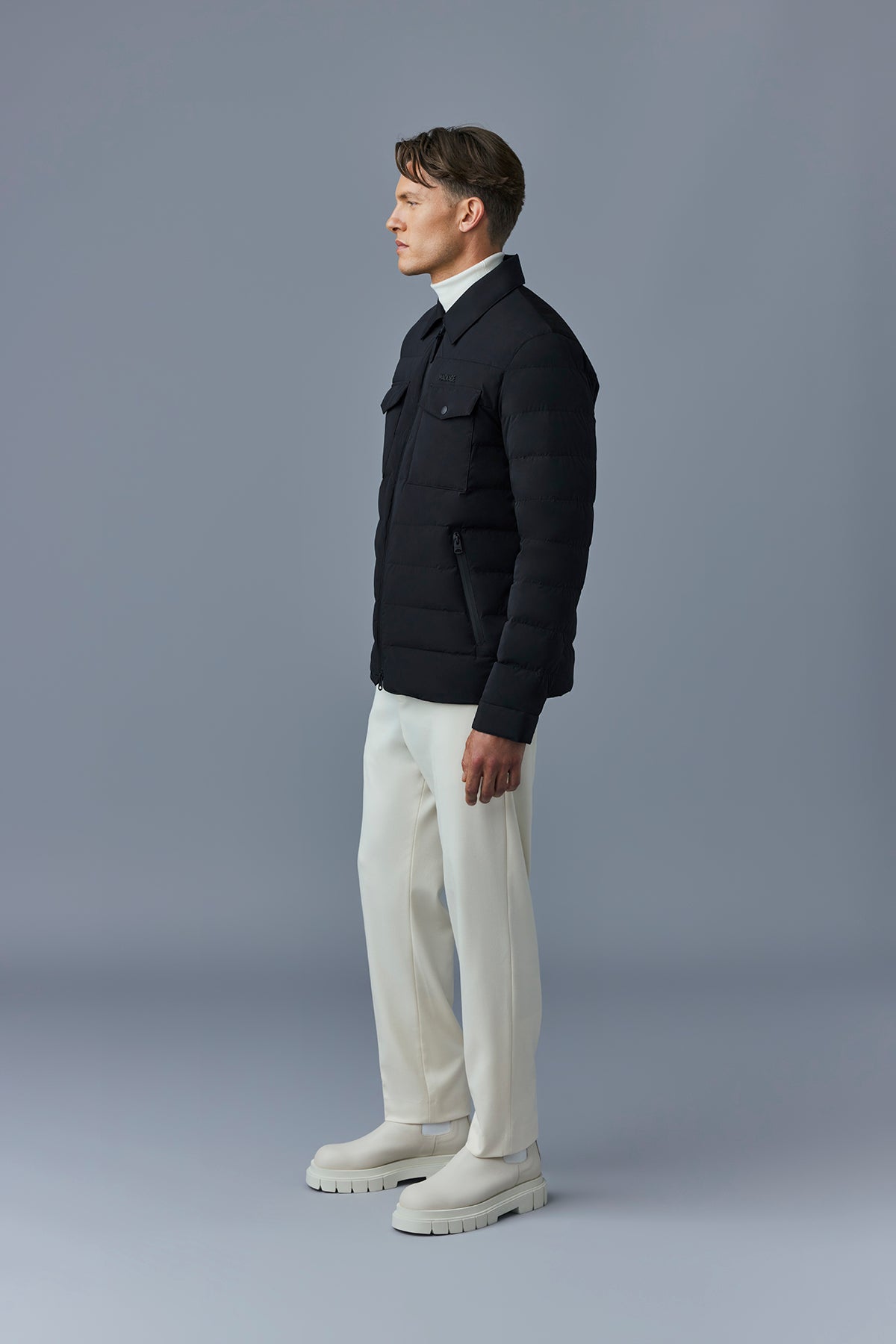 Veste Osmond matelassée en duvet - Black