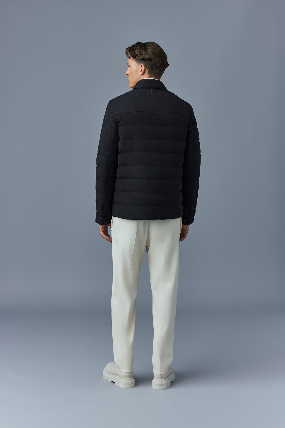 Veste Osmond matelassée en duvet - Black